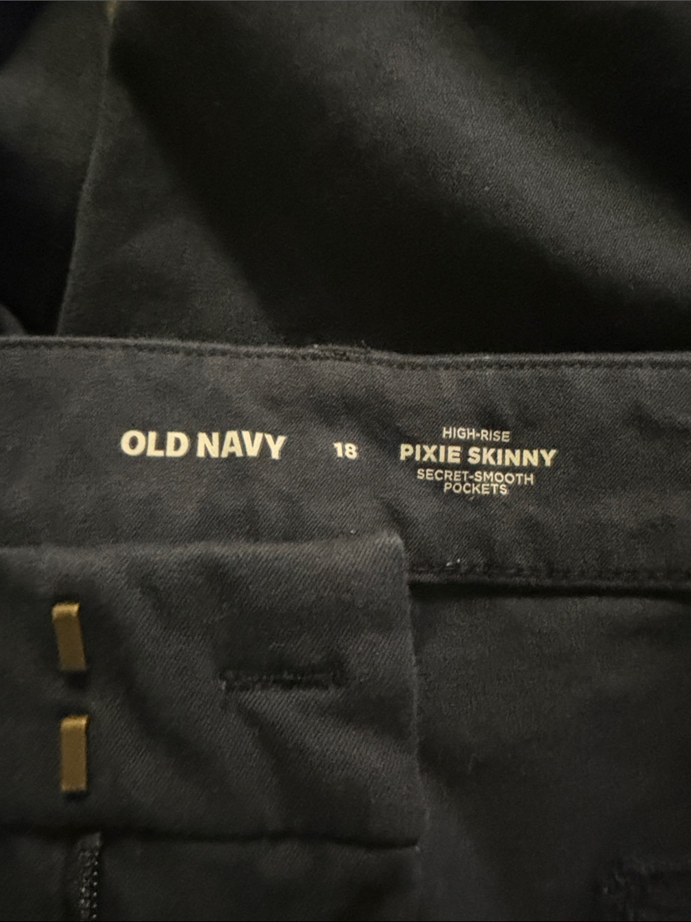 Old Navy Pixie Skinny High-Rise Pants — Navy